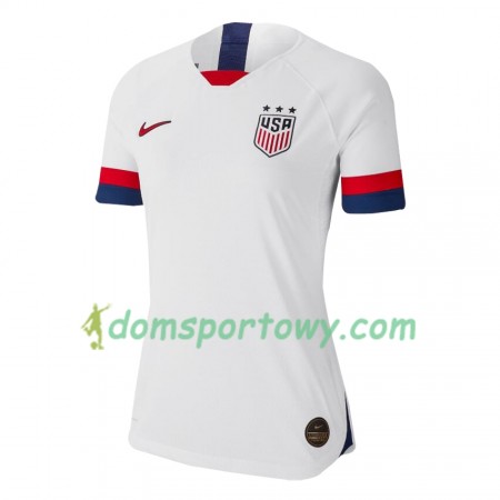 Koszulka Stany Zjednoczone Domowe Koszulki Piłkarskie Mistrzostwa świata kobiet 2019 Krótki Rękaw